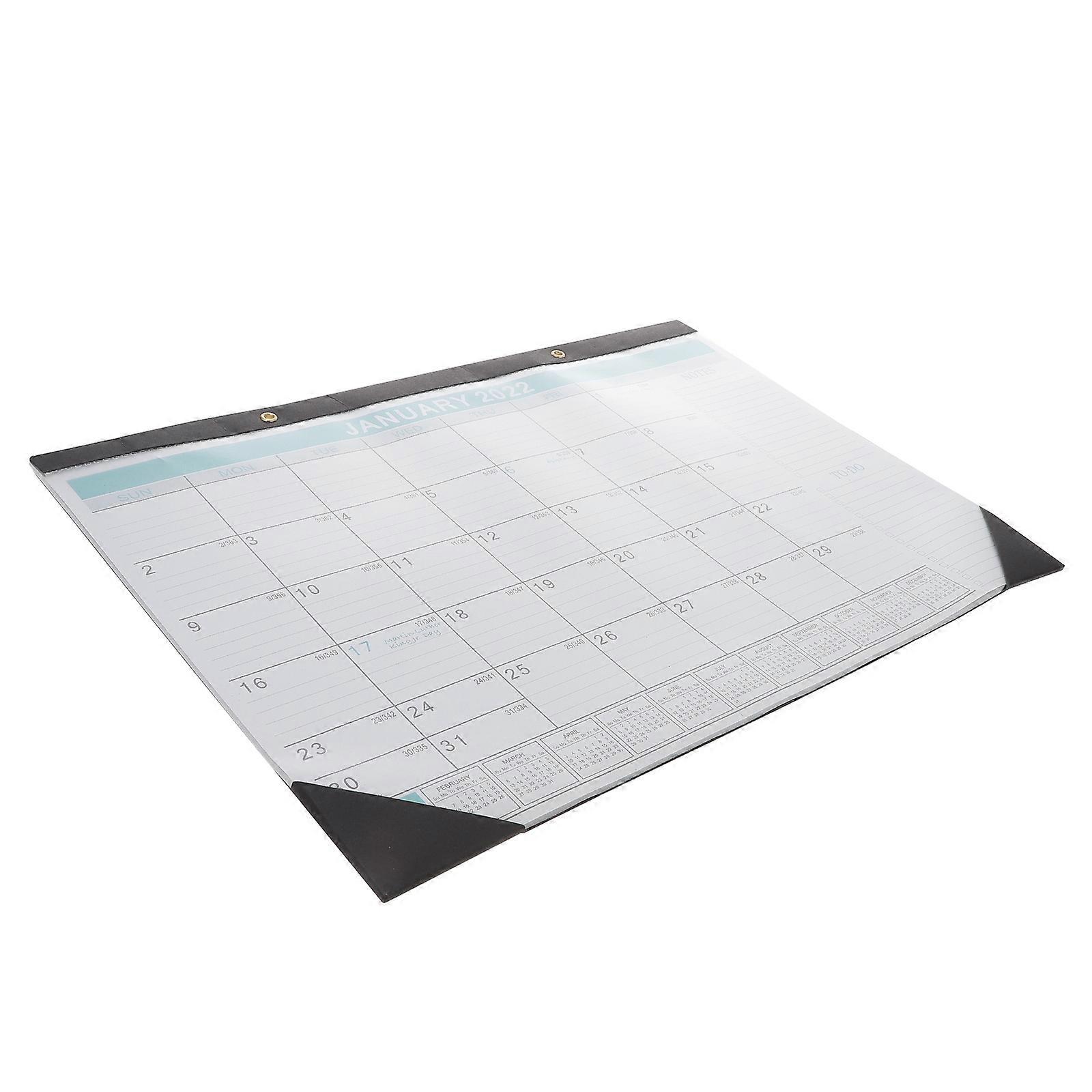 Office Wall Calendar Large Monthly Calendar Indoor Hanging Schedule Calendar Rectangular Simple Design Blue 43x30.5cm Note-taking 1Set