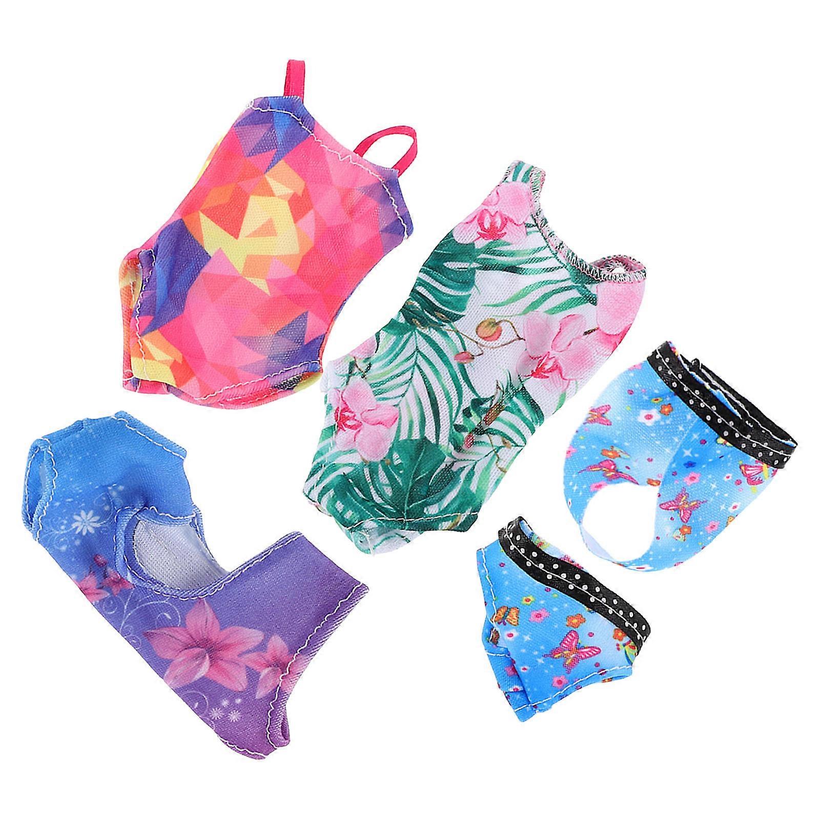 Swimsuit Doll Clothes 4Sets Swimwear for 30cm Doll for Bathing Use
