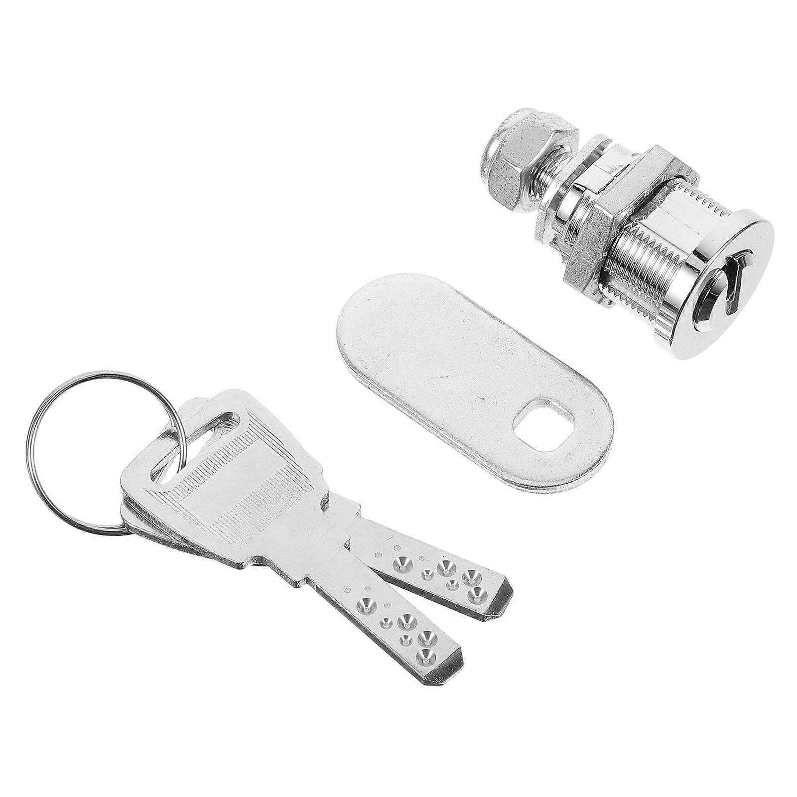 Stainless Steel Cabinet Security Lock for Cupboards & Showcases – Durable, Deform Resistant, Modern Design with Keys for Enhanced Security