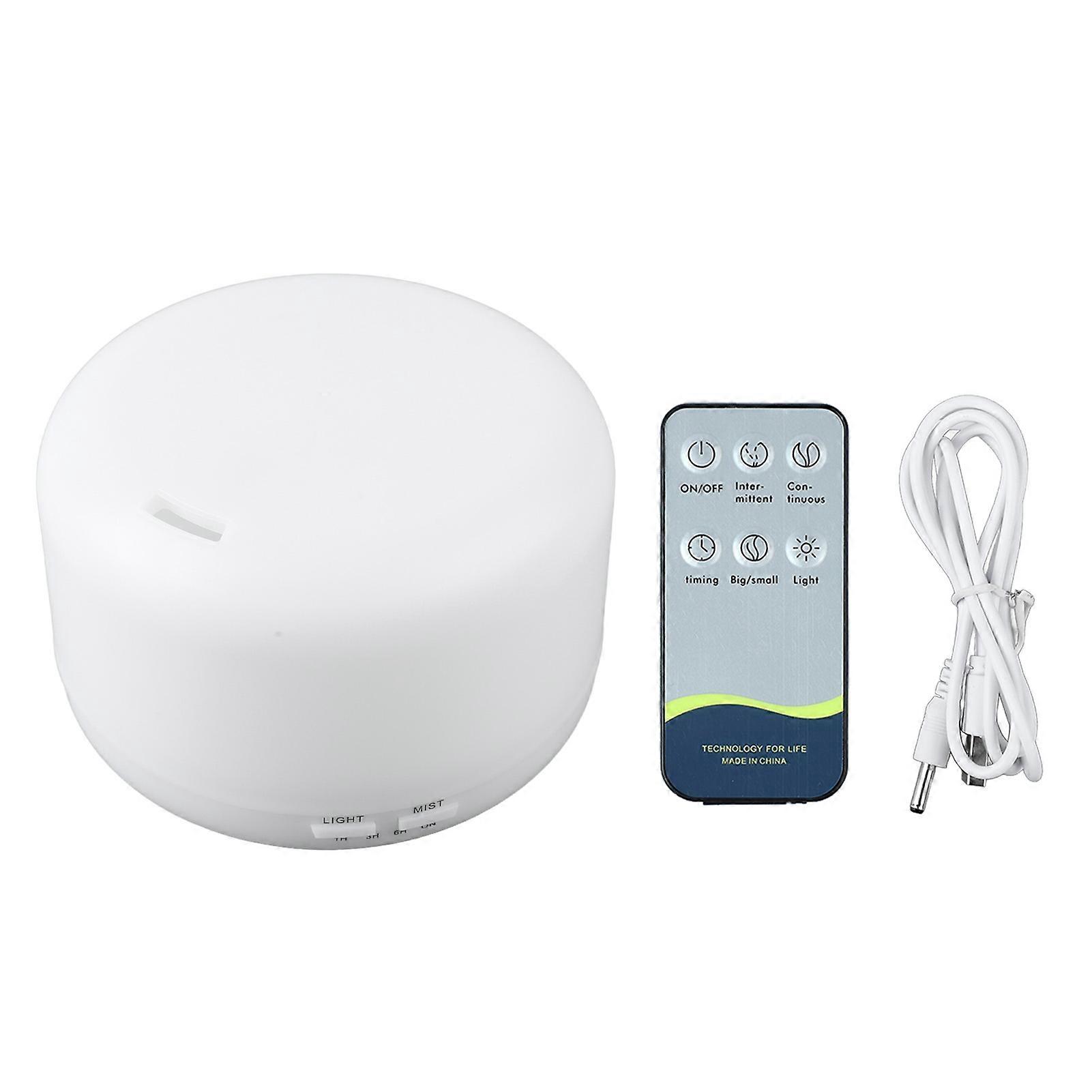 Quiet Ultrasonic Humidifier, Auto Shut-Off, Remote Control, Aroma Diffuser with Colorful Light, 500ml, DC5V