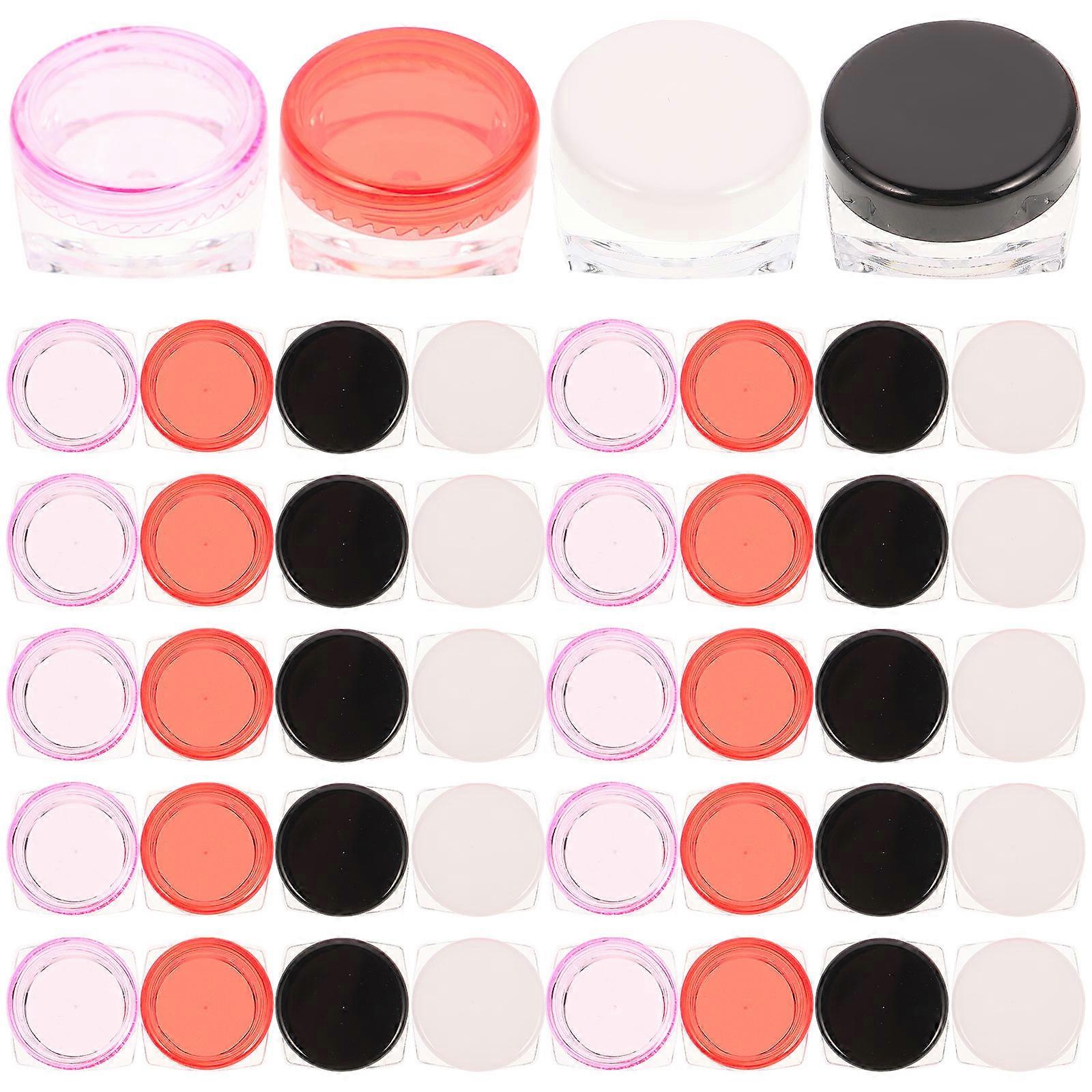 Makeup Cream Container Mini Cream Storage Box Portable For Travelling 50Pcs