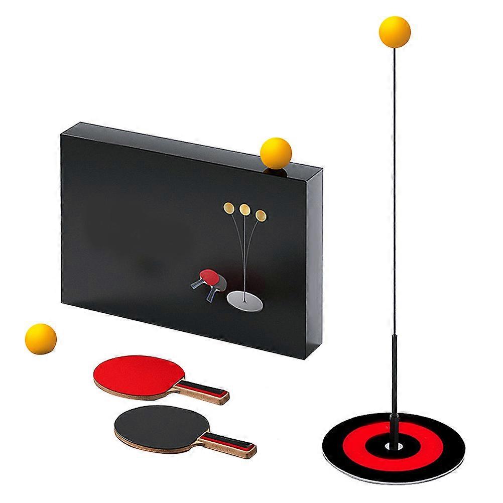 Elastic Soft Pingpong Trainer Set Table Tennis Kit Training Supplies Racket 110x20 Cm 1 Set
