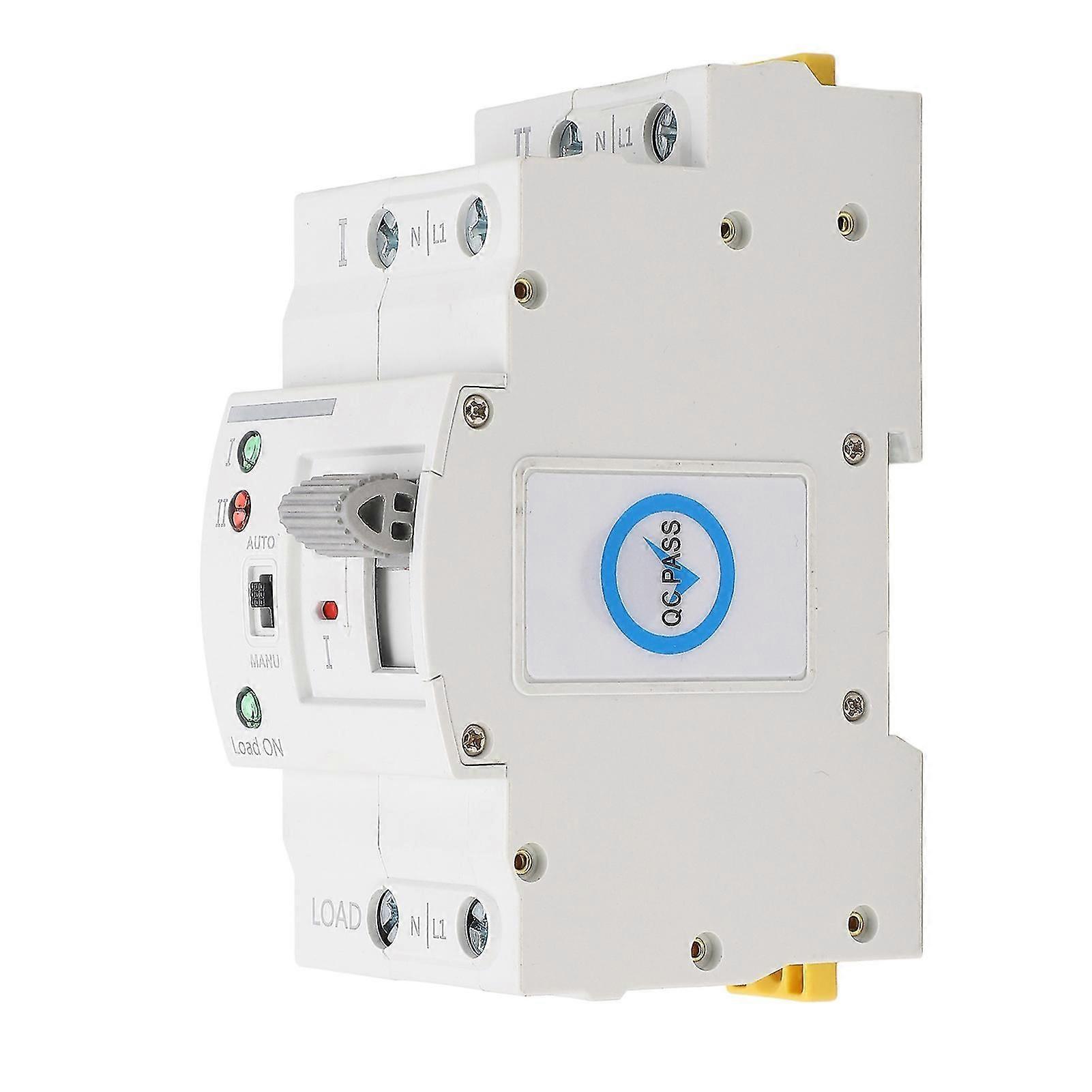 2024 Dual Power Automatic Transfer Switch Tool 2P 63A Generator Circuit Fast Changeover Controller Millisecond Switching 220VAC