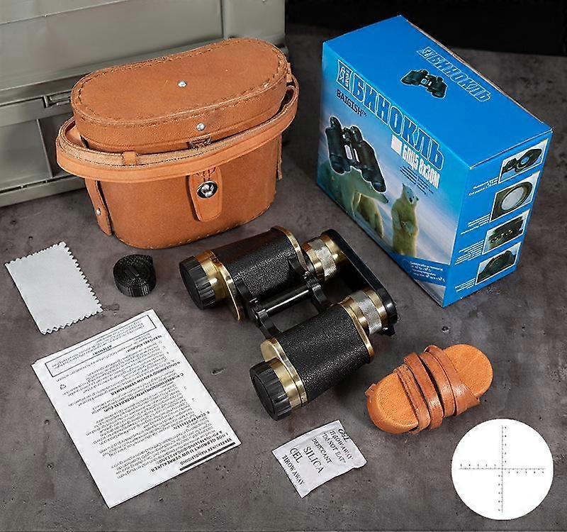 High-definition Metal Bronze Telescope, Military Fan Telescope, High-magnification, Astronomy, Outdoor Travel, Soviet Style