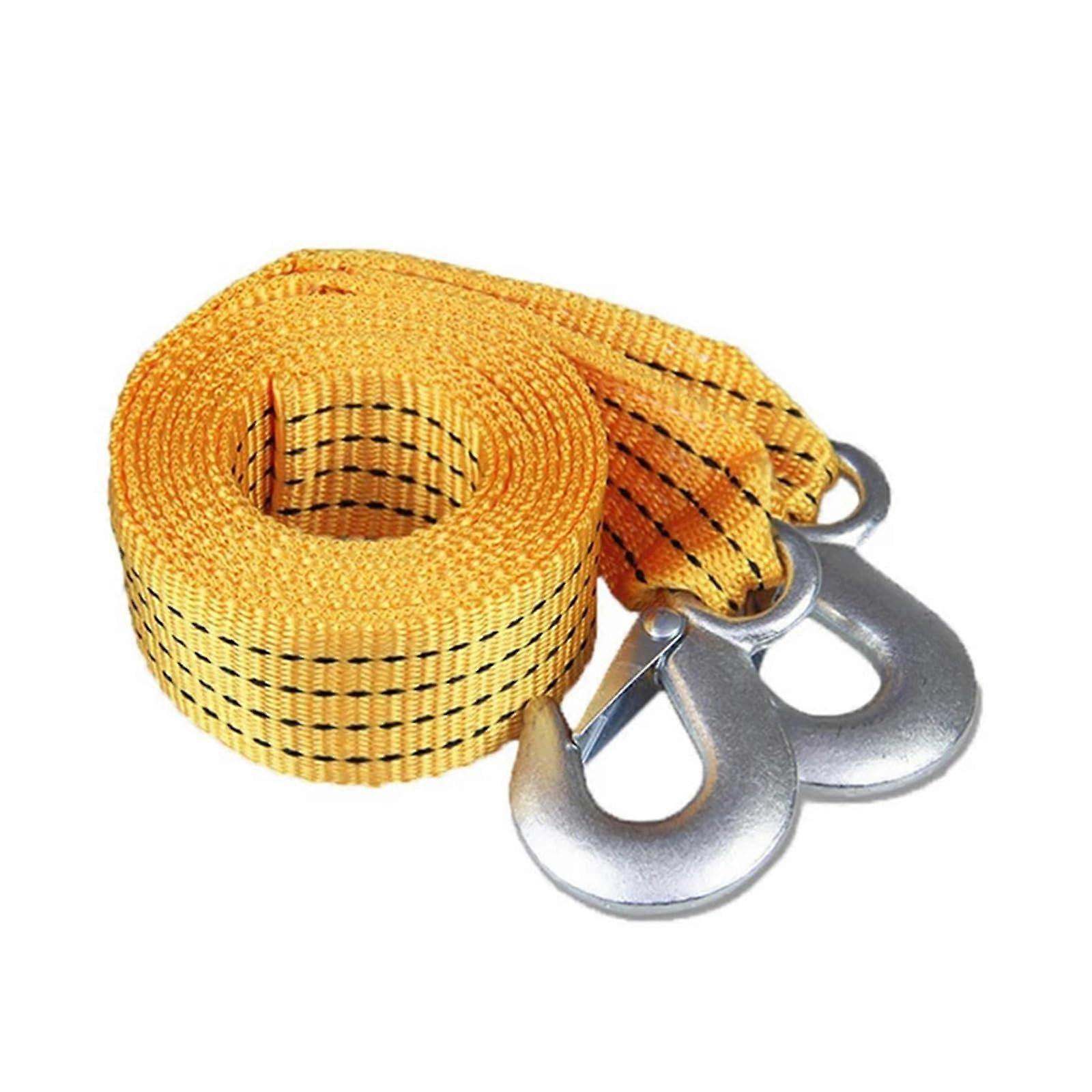 Car Tow Rope Strap, High Strength Nylon Strap with Strong Metal Hook, Tow Cable for Trailer One Size Ref: 5334