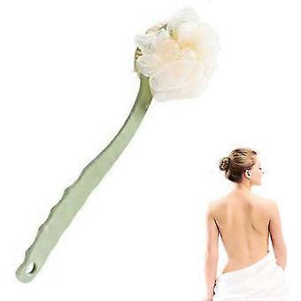 Badebürste, Duschkörperbürste mit Borsten und Luffa, Rückenwäscher