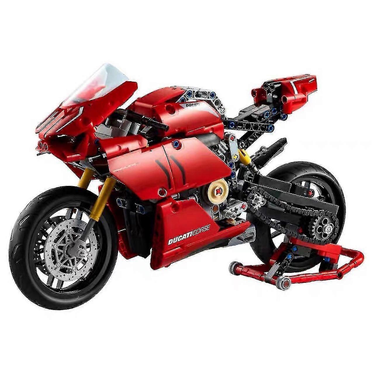 V4 R دراجة نارية ، مجموعة بناء عرض Superbike القابلة للتحصيل مع علبة التروس وتعليق العمل ، فكرة
