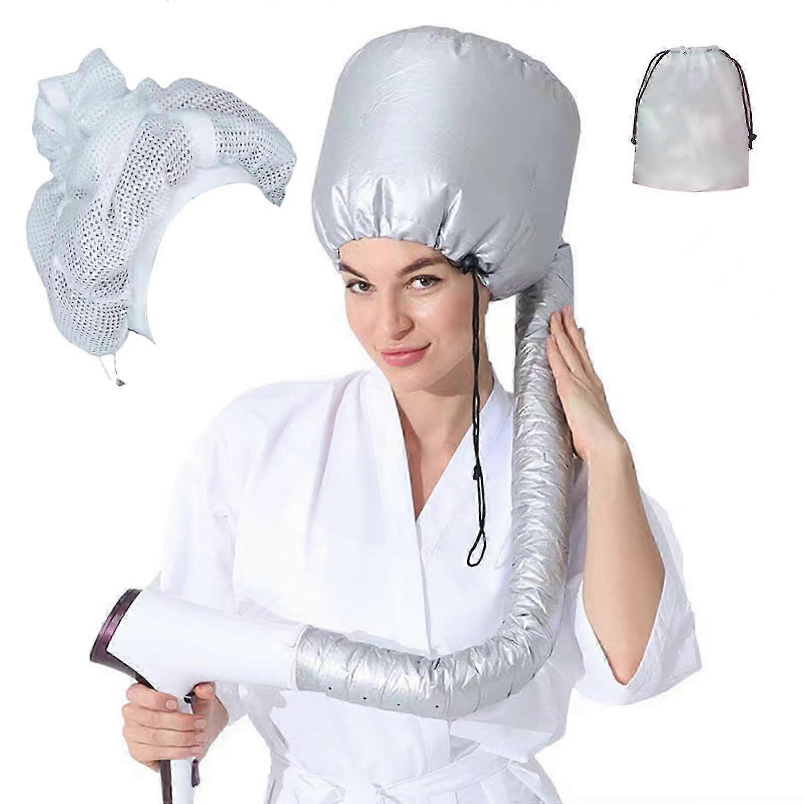 Adjustable Net Plopping Hat for Drying Curly Hair