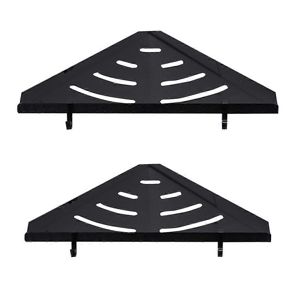 Bath Storage Holder Bathroom Shelf Double Layer Shower Organizer Corner Suitable For Wet Environment 1Pcs