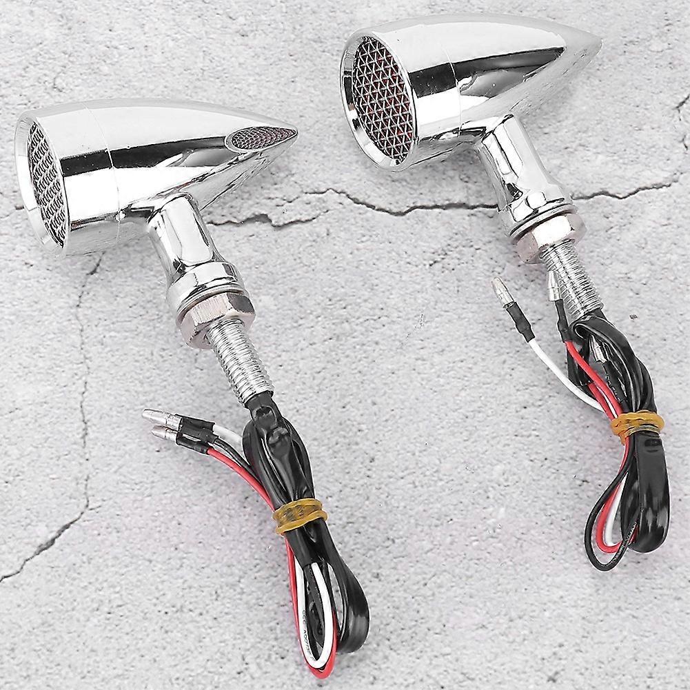 Motorcycle Retro Bullet Style Brake Turn Signal Lamp LED Indicator Light Fits for Indian