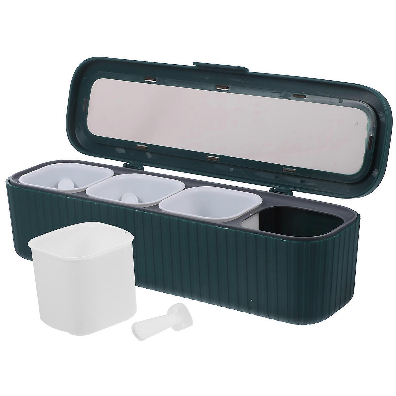 It sounds like you're describing a **tabletop seasoning container set** — a stylish and functional kitchen organizer designed to hold spices,