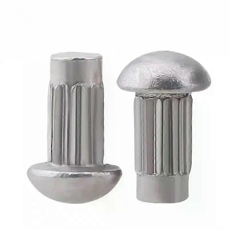 100Pcs GB827 Knurled Solid Aluminum Rivets For Name Plate M2-M4