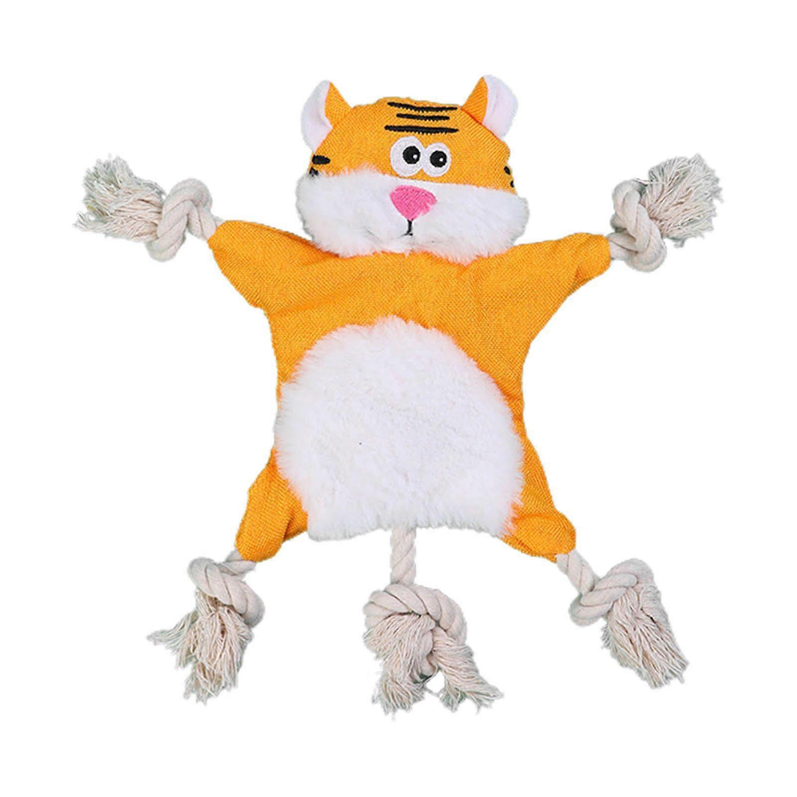 Dog Toys for Puppy, Crinkle Squeaky Dog Chew Toys Squirrel Fox Rabbit Tiger