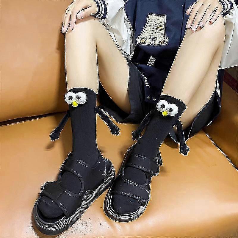 مضحك المغناطيسي شفط كأس 3D الجوارب ، للجنسين مضحك الأزواج عقد اليدين الجوارب للزوجين