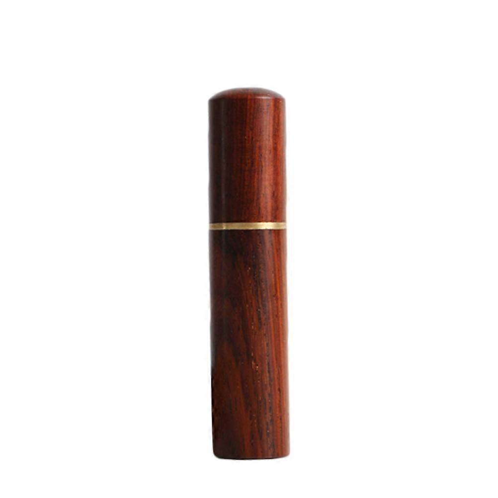 Toothpick Holder Box Wood Cylinder Shape Easy Access Lid for Home Restaurant 1Set