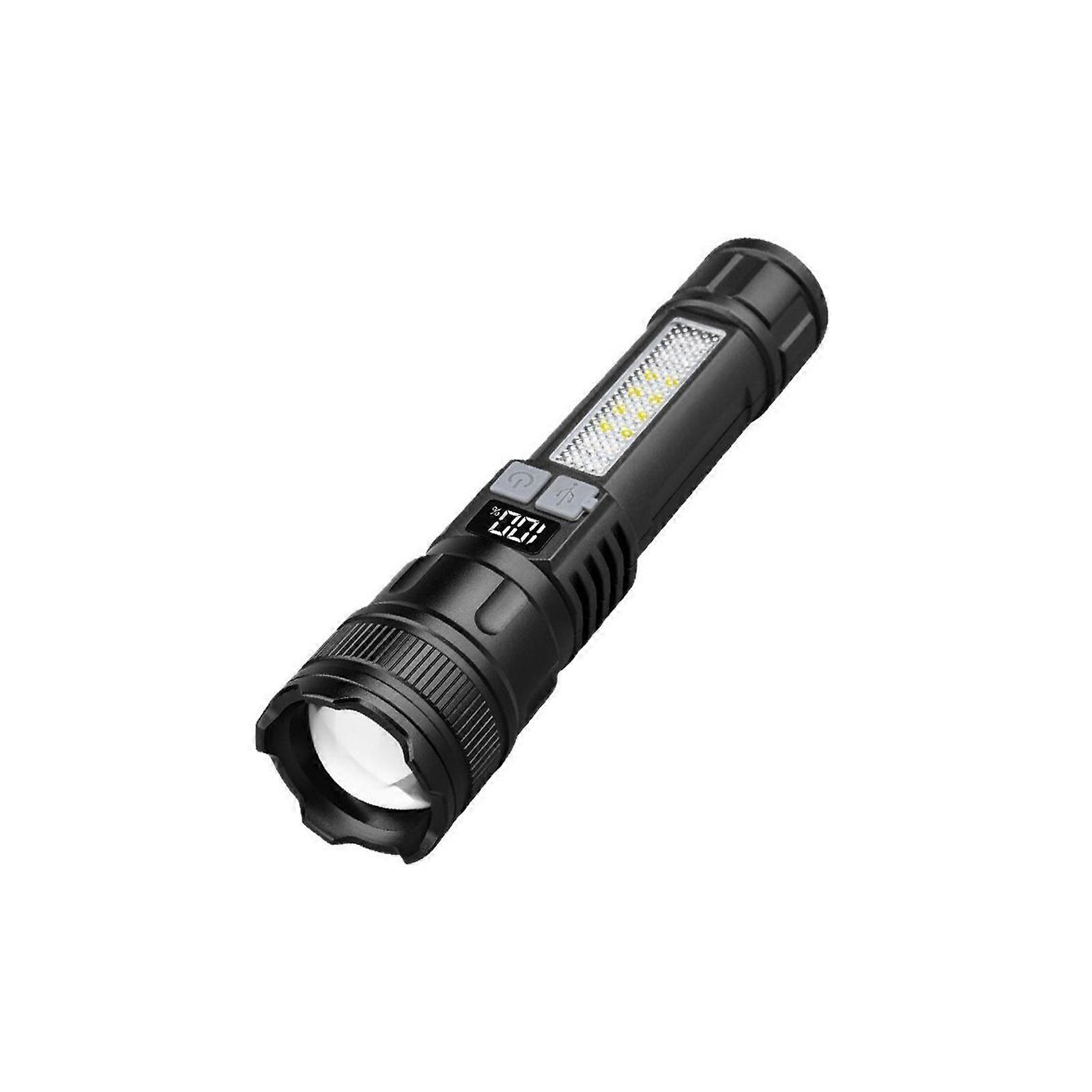 Multifunctional Emergency Working Lamp High Power LED Flashlight With Side Light Outdoor Lighting Handheld Torch