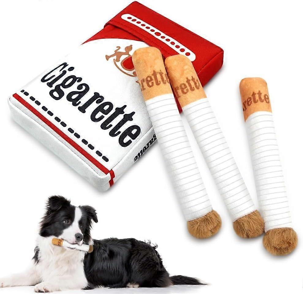 Dog Cigarette Toy, Squeaky Dog Toy Cigarette, Plush Dog Toys, Interactive Cigarettes  Dog Toy for Small, Medium and Large Dogs