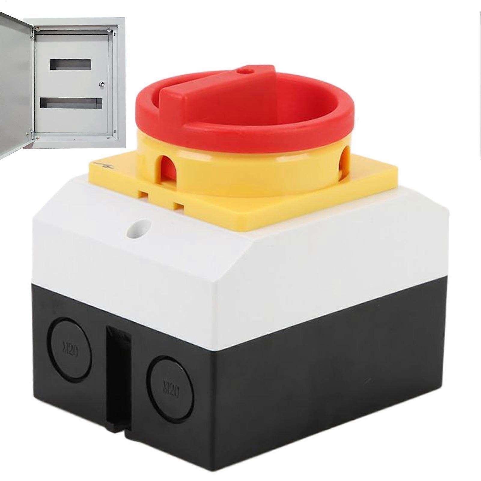 Load Insulation Breaker, Load Seal Switch, 20 A Rotary Cam OnOff, 380 V, 4P Master Control, Rotary Change Over Insulator, Sealed Box for Car