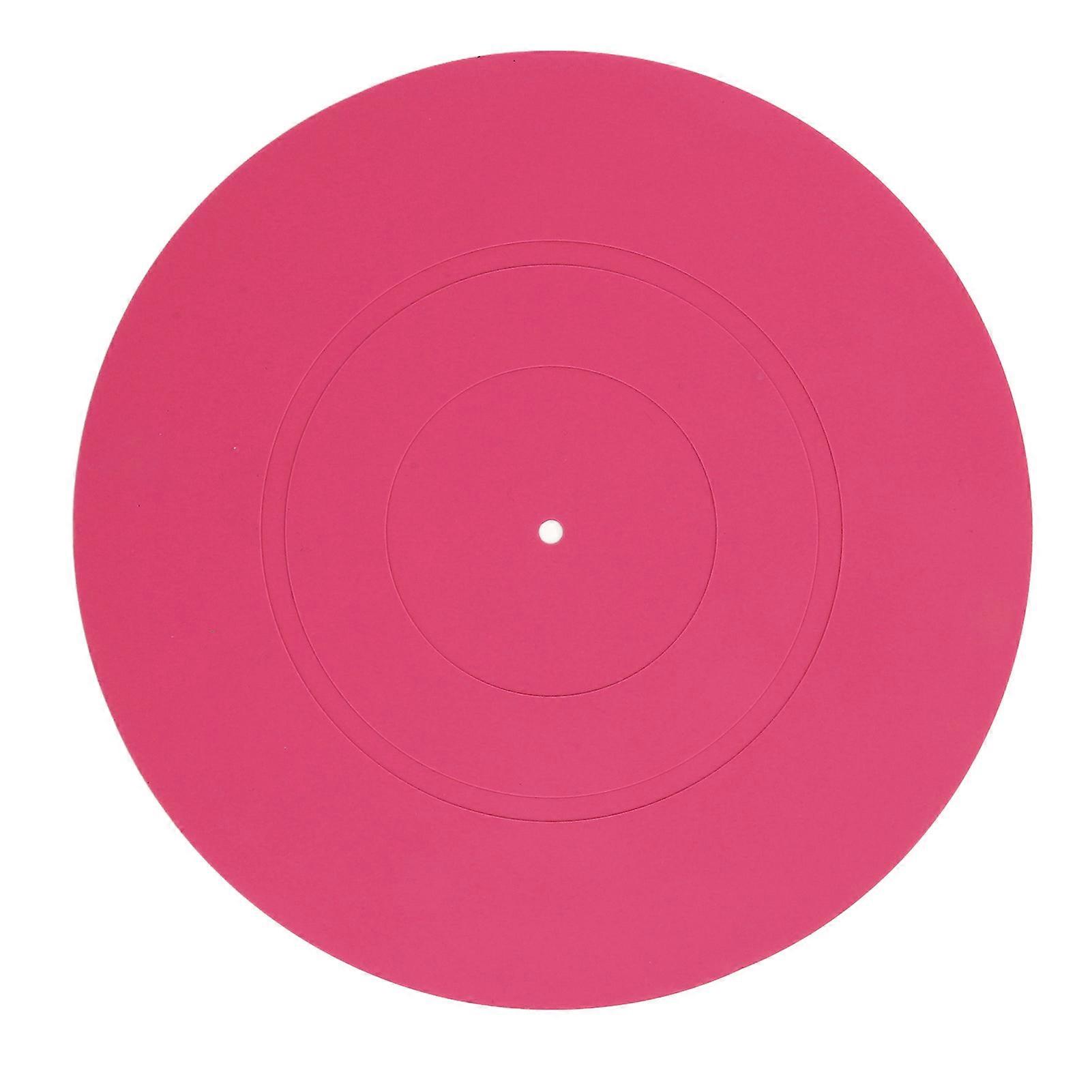 Universal Roseate Rubber Turntable Mat - Enhance Sound, Reduce Noise, Improve Bass Quality