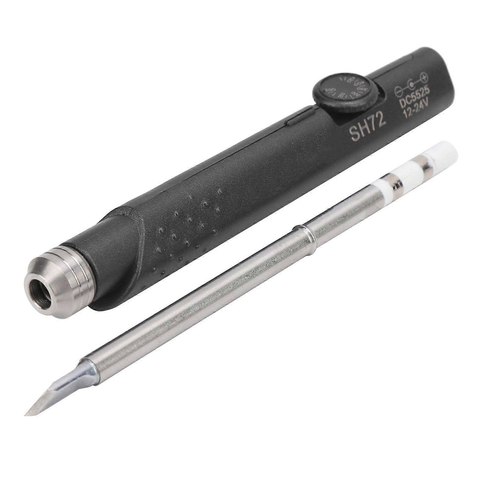SH72 Portable 65W Electric Soldering Iron NonSlip Handle Temperature Adjustable(SH72K (Knife Head) )