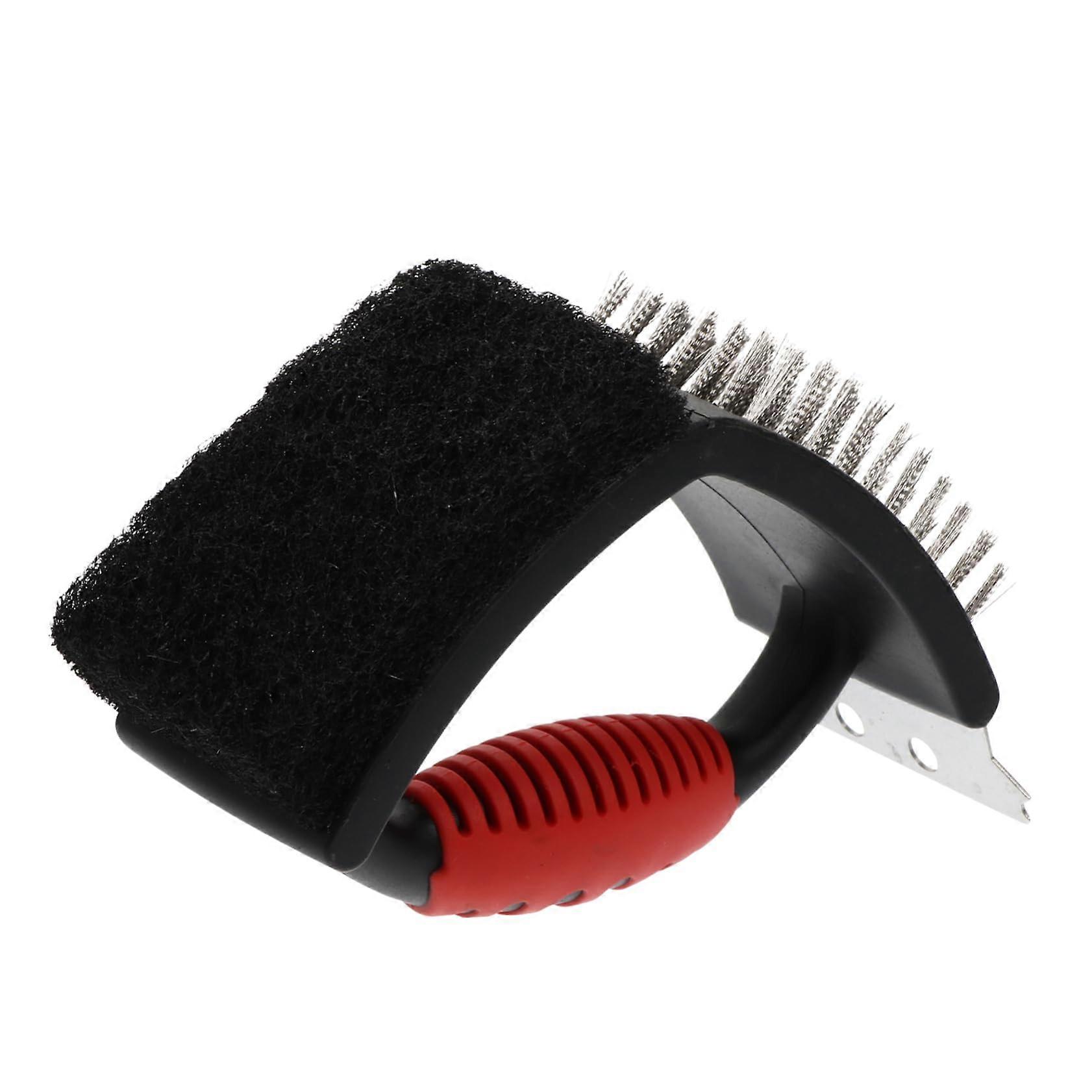 Grill brush wire grill scrubber cleaning tool steam brush black