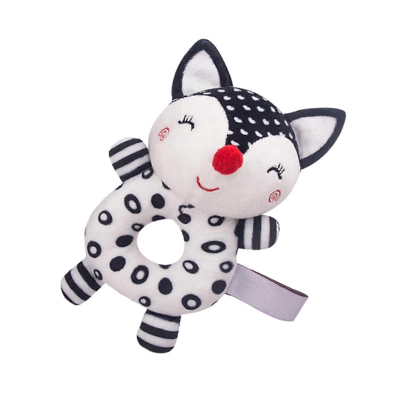 Plush Hand-Shake Toy for Boys and Girls with Bell Function, Animal Design, Supports Auditory Development for Toddlers