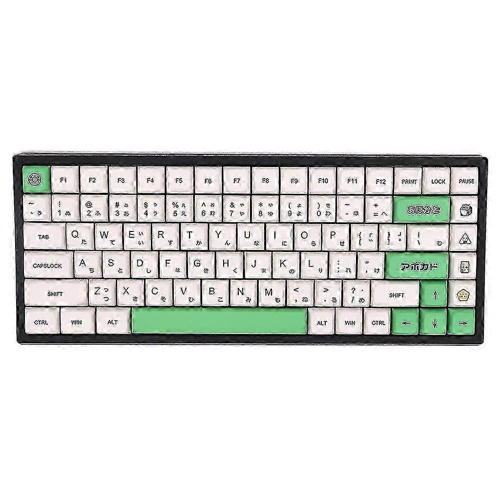 ZENGO Avokado Keycaps 137 tangenter Japanska/engelska Pbt Mekaniskt tangentbord Keycap Xda
