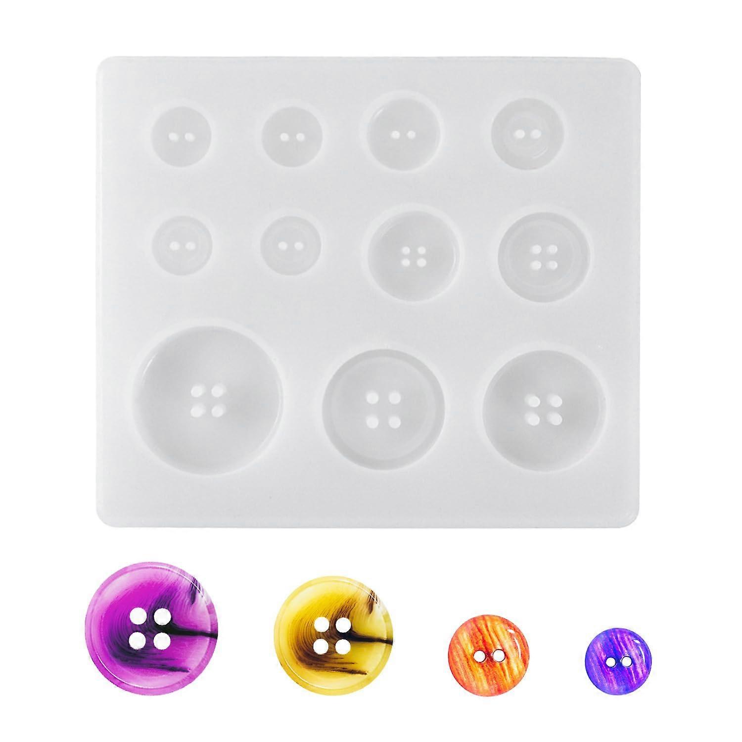 1 Piece Round Button Mold, Creative Silicone Mould, DIY Button Tools, Button Making Accessories