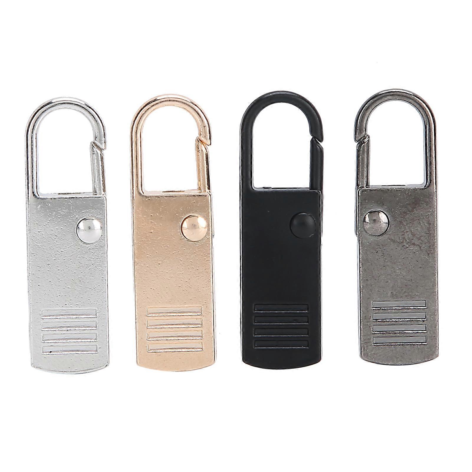 16Pcs Zipper Pull Tab Replacement SpringLoaded Detachable Extension Handle for Suitcase