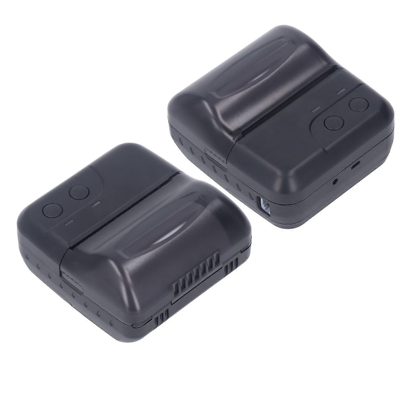 Receipt Printer High Speed Clear Portable Handheld Mini 80mm Thermal Bluetooth Printer for Receipt Barcode Order