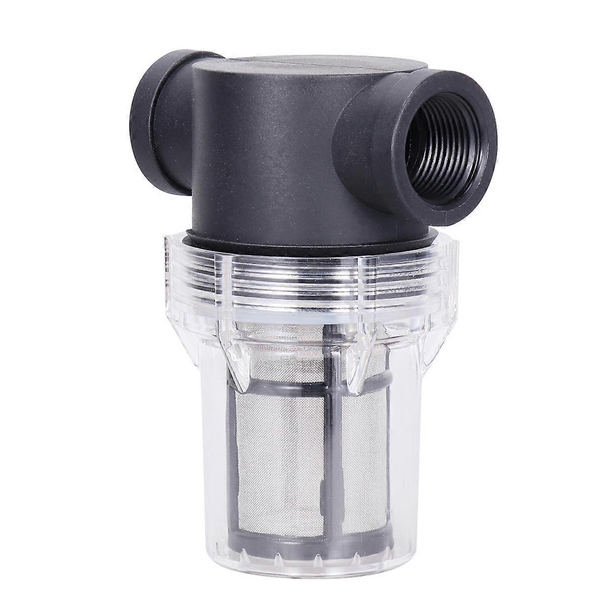 Water Purifier Hose Connector with Transparent Pre-Filter for Efficient Filtration Black 6.80 Point