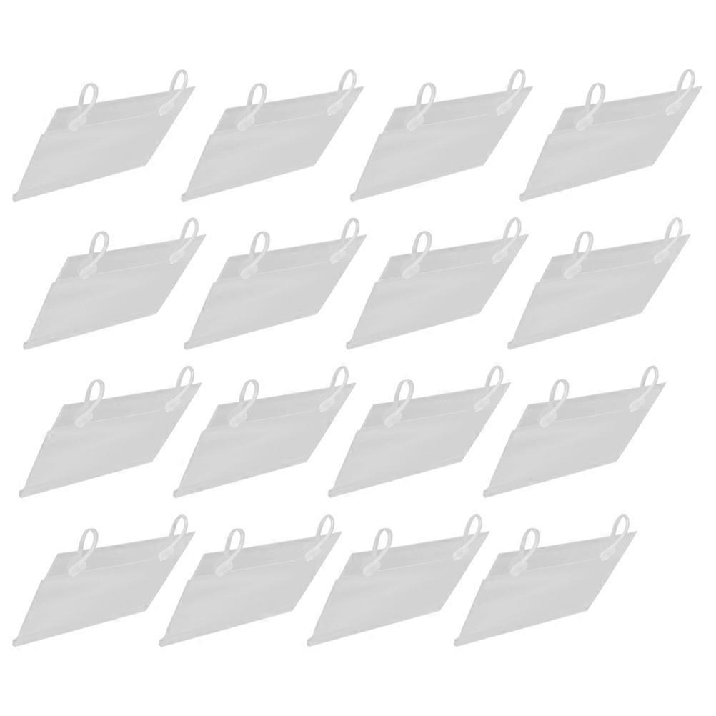 40pcs PVC Hanging Price Tag Holders for Retail Stores, Supermarkets – Label Display & Price Protector