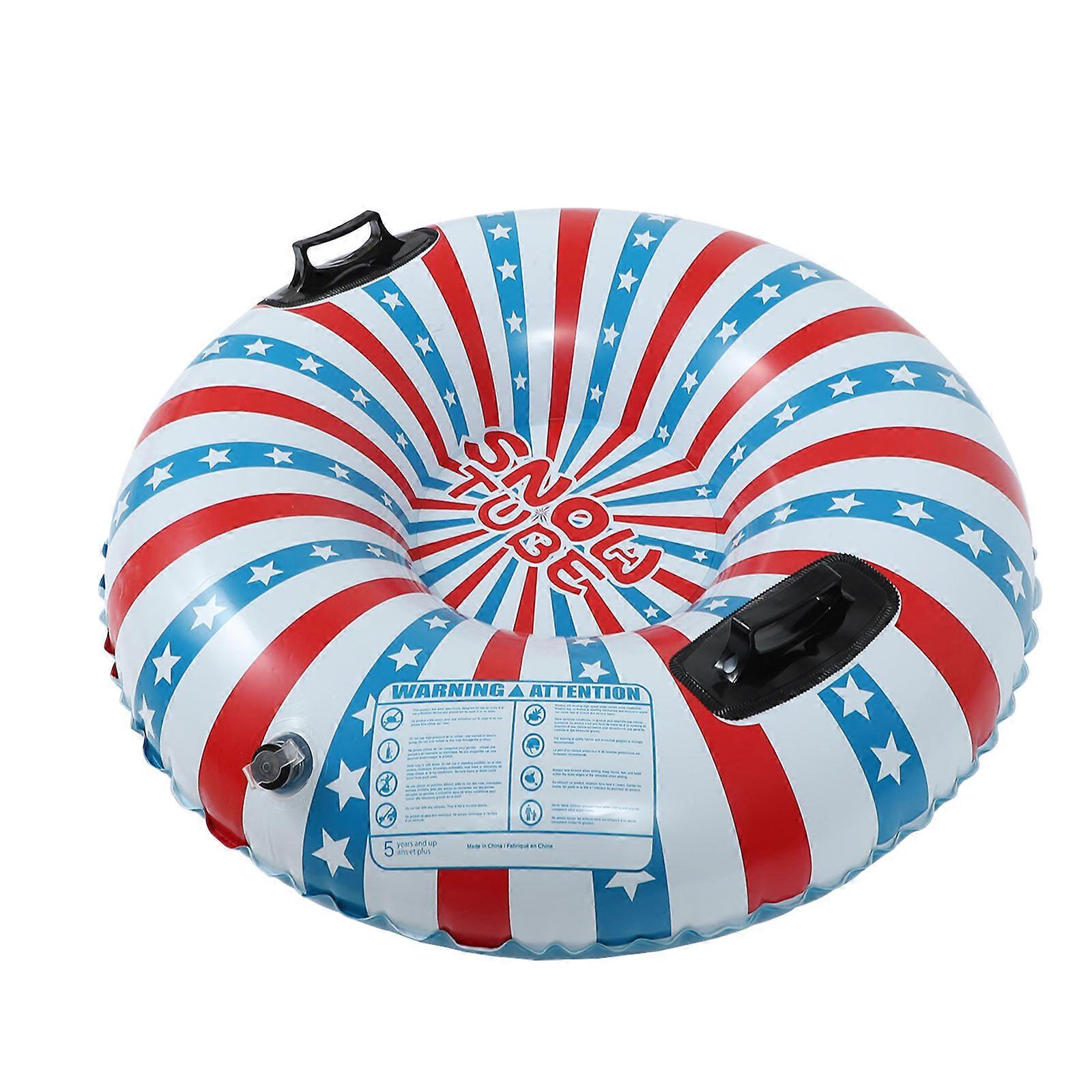 Winter Sports Snow Tube Inflatable Cushion For Snow Play Blue 96.00X96.00X17.00CM Durable 1Pack