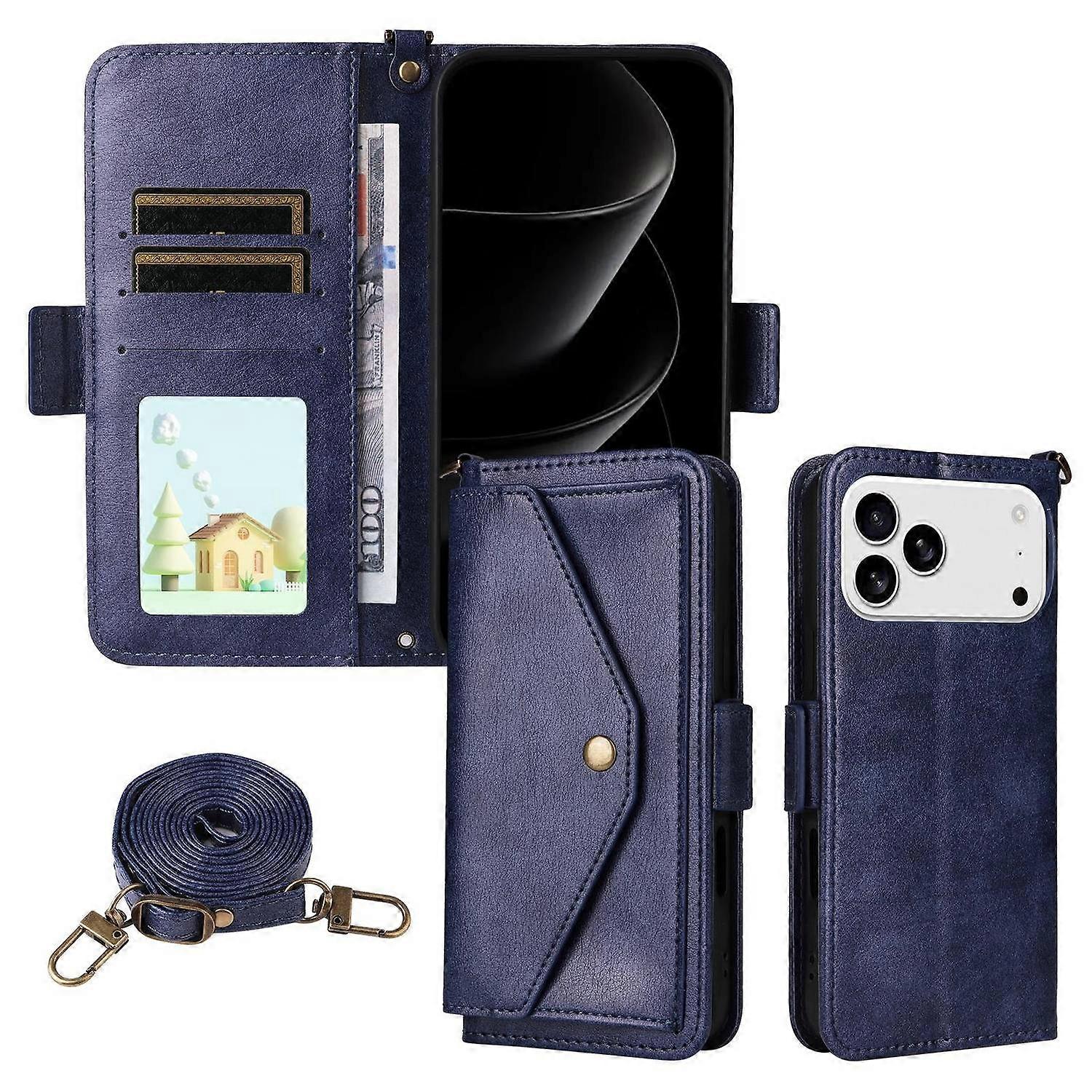 Telefonfodral i läder för iPhone 17 Pro