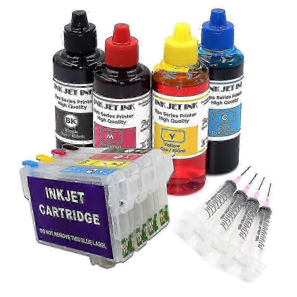 Μοναδική επαναπληρώσιμη κασέτα μελανιού 604 604xl με το μελάνι βαφής για τους εκτυπωτές Epson Xp-2200 XP 2205 3200 3205 4200 4205 Wf 2910 2930 2935 2950