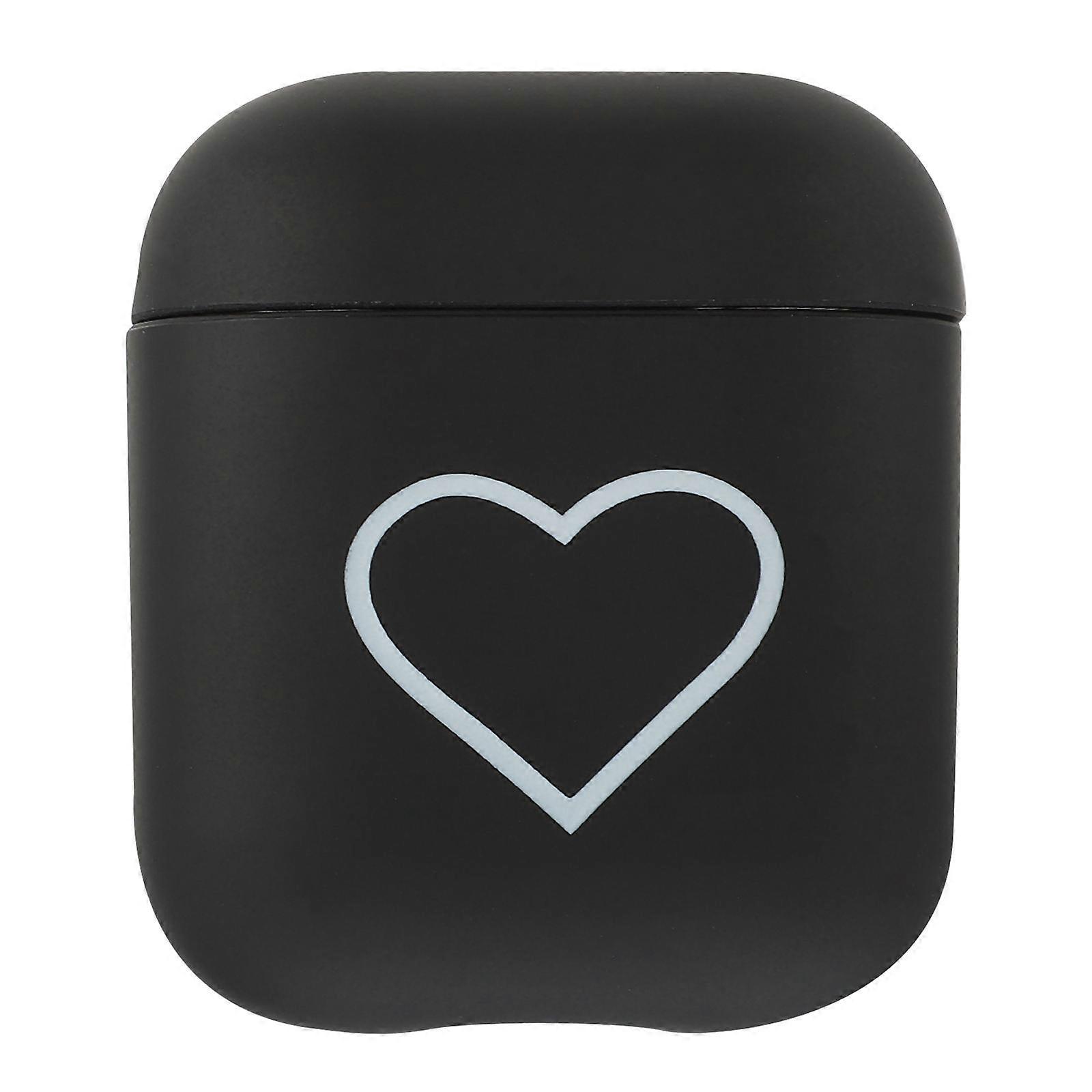 Black Earbud Case for Wireless Earphones Made of PC Protects from Scratches Dust Proof Compact Size