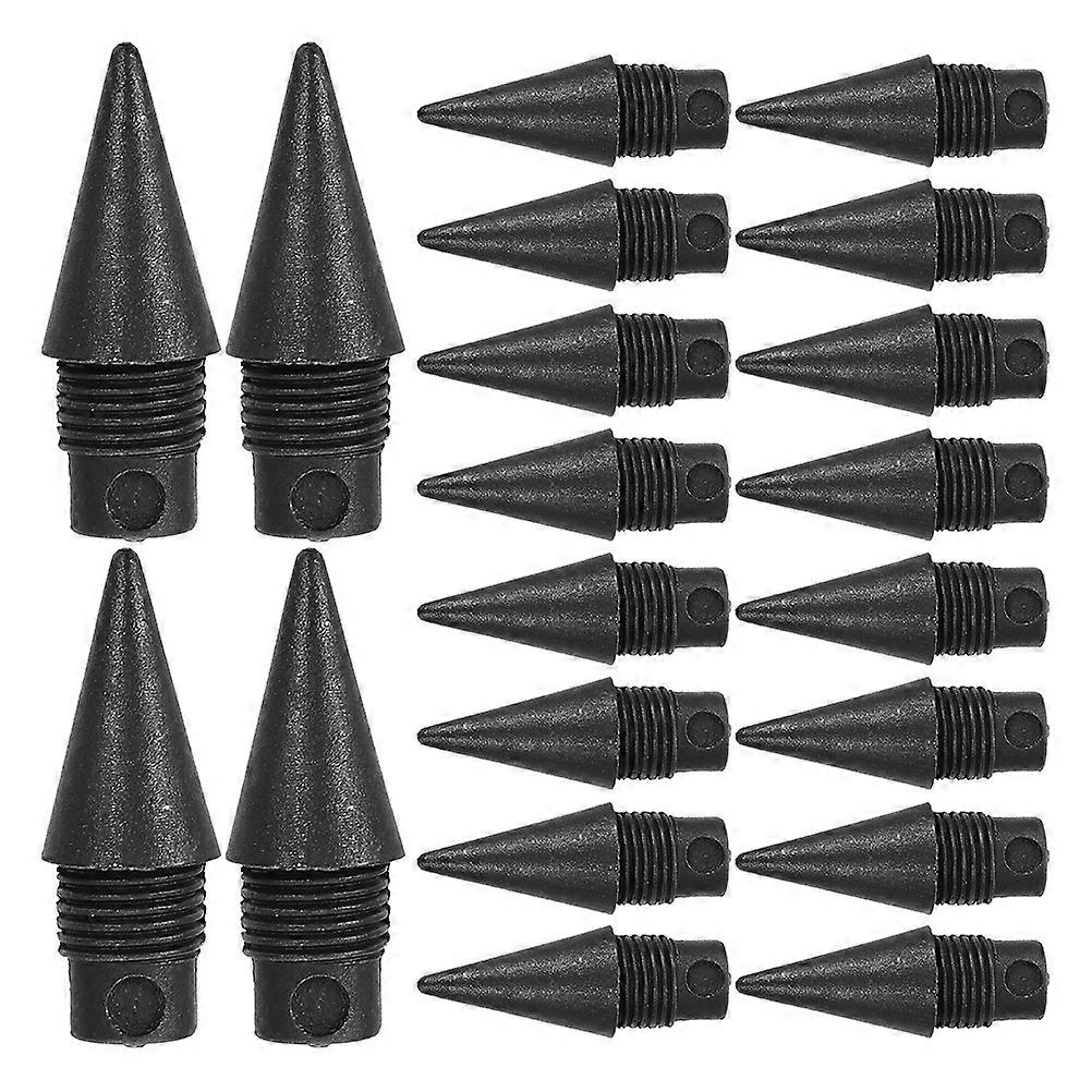 Black Inkless Replacement Nibs 40Pcs For Pencil Tips Designed For Students And Artists Writing Experience