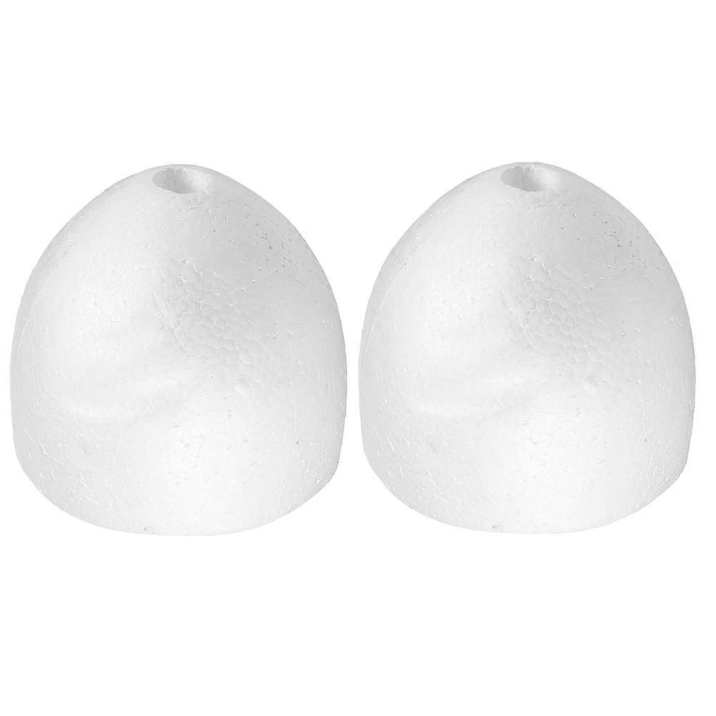 White Foam Cake Model for DIY Use Practicing Fake Wedding Cake Decorating Skills 2 Pieces