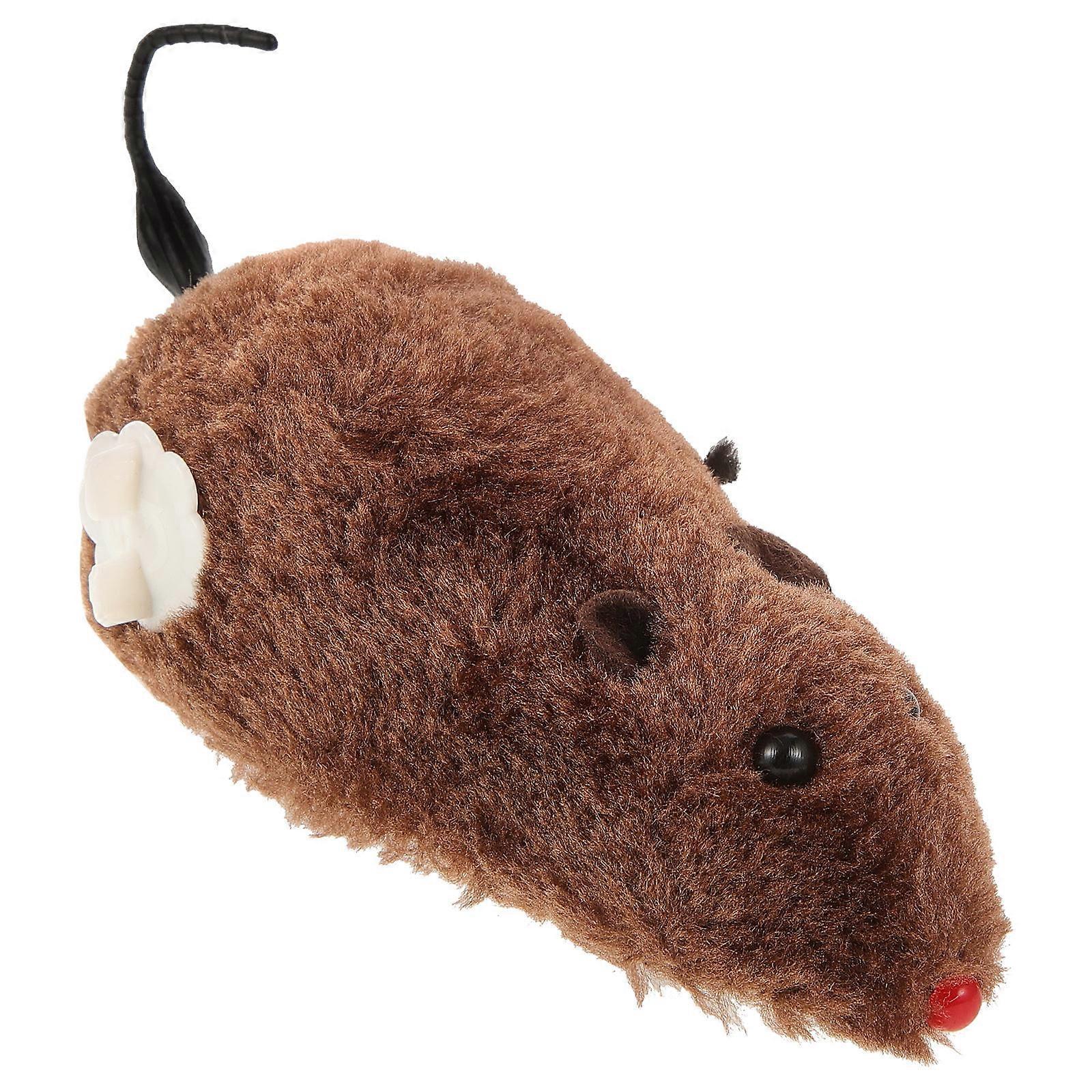 Wind Up Cat Toys Plush Wind Up Mouse Toy Kids Toddlers Indoor Play 1Set