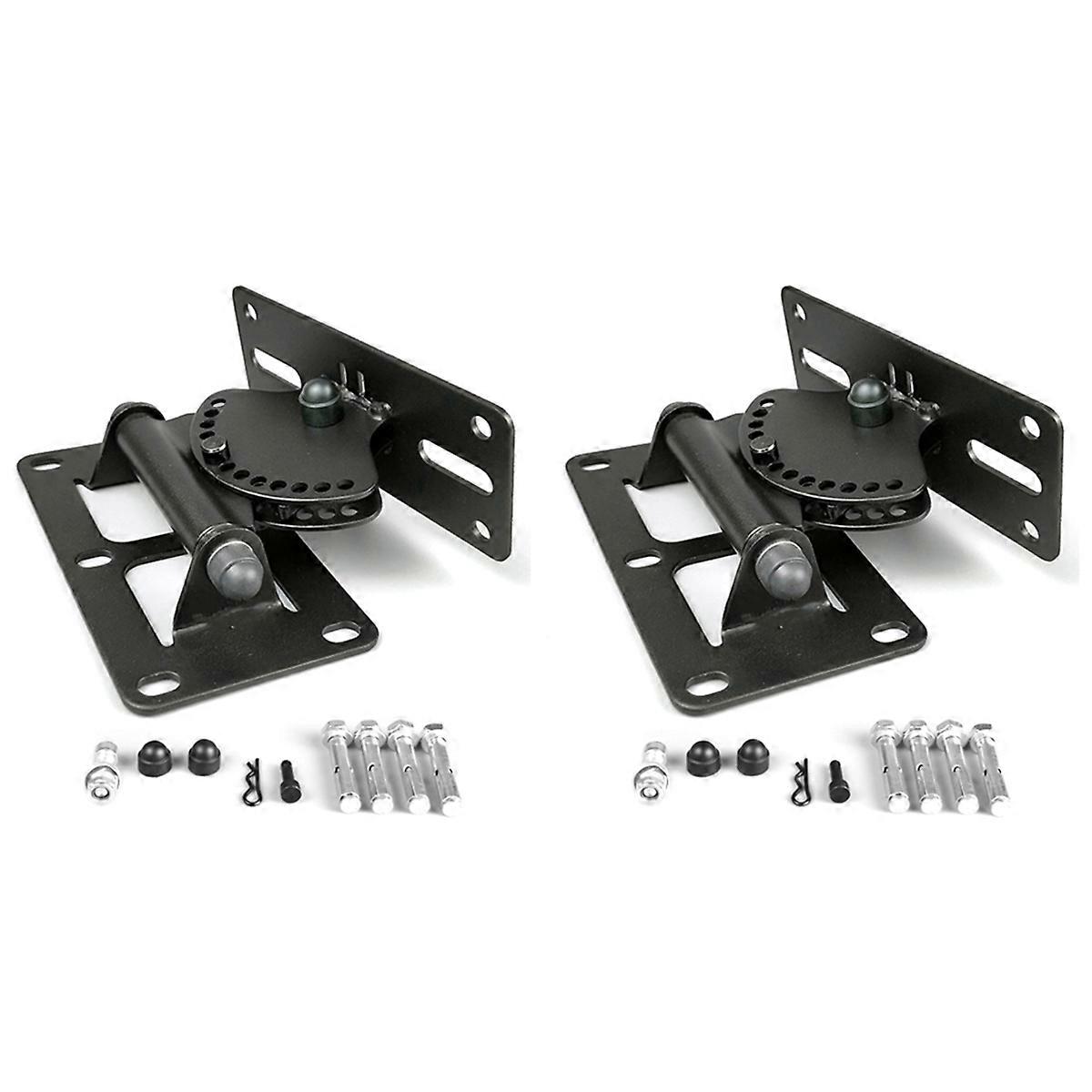 2X Strong Universal Surround Speaker Wall Mount Ceiling Bracket Loudspeaker Wall Mounted Holder Tilt