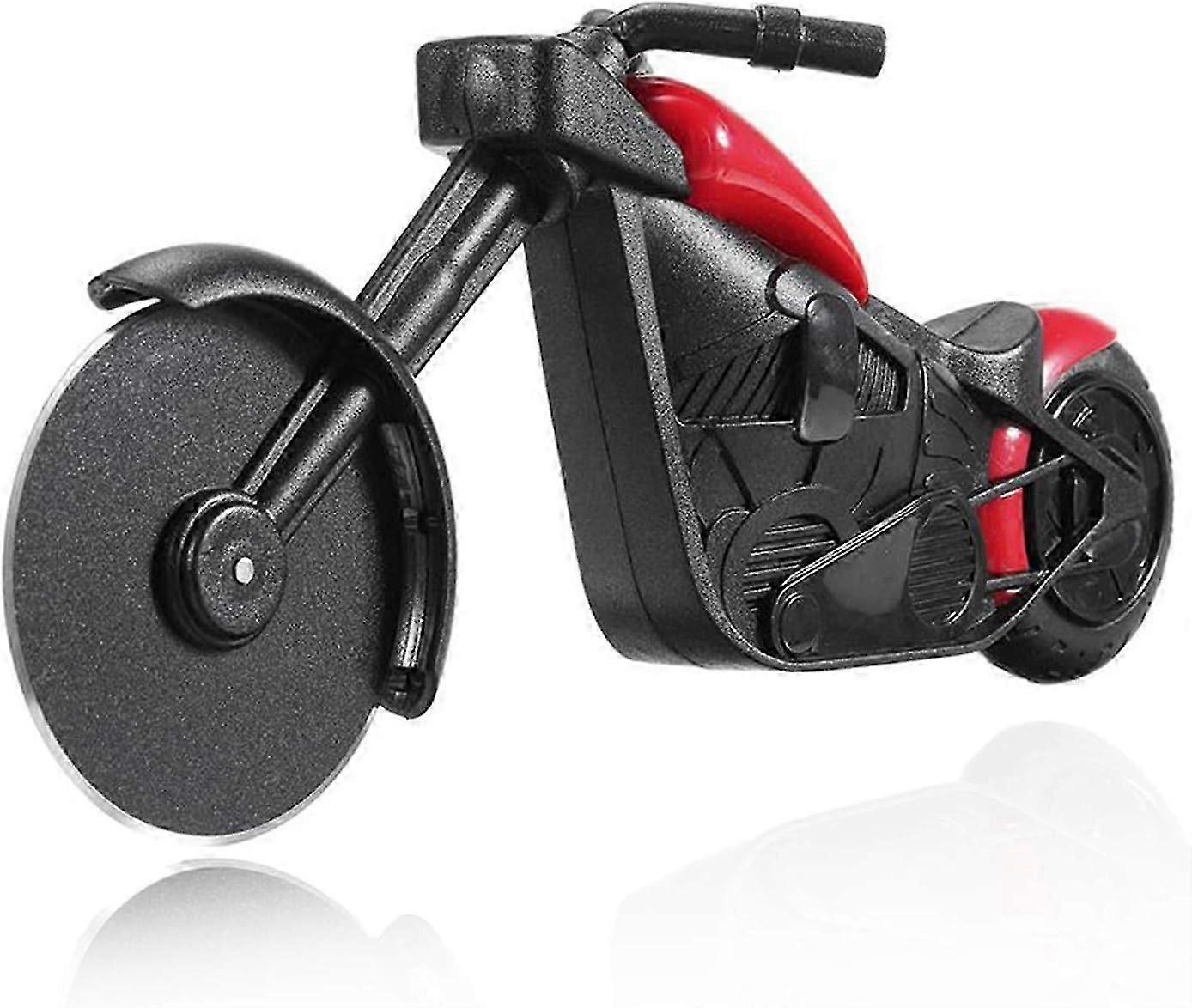 Motorcycle Pizza Cutter, Stainless Steel Blade Non-Stick Coating, Sharp Pizza Slicer, Durable ABS Plastic Frame, Easy to Clean, Perfect Pizza Slice