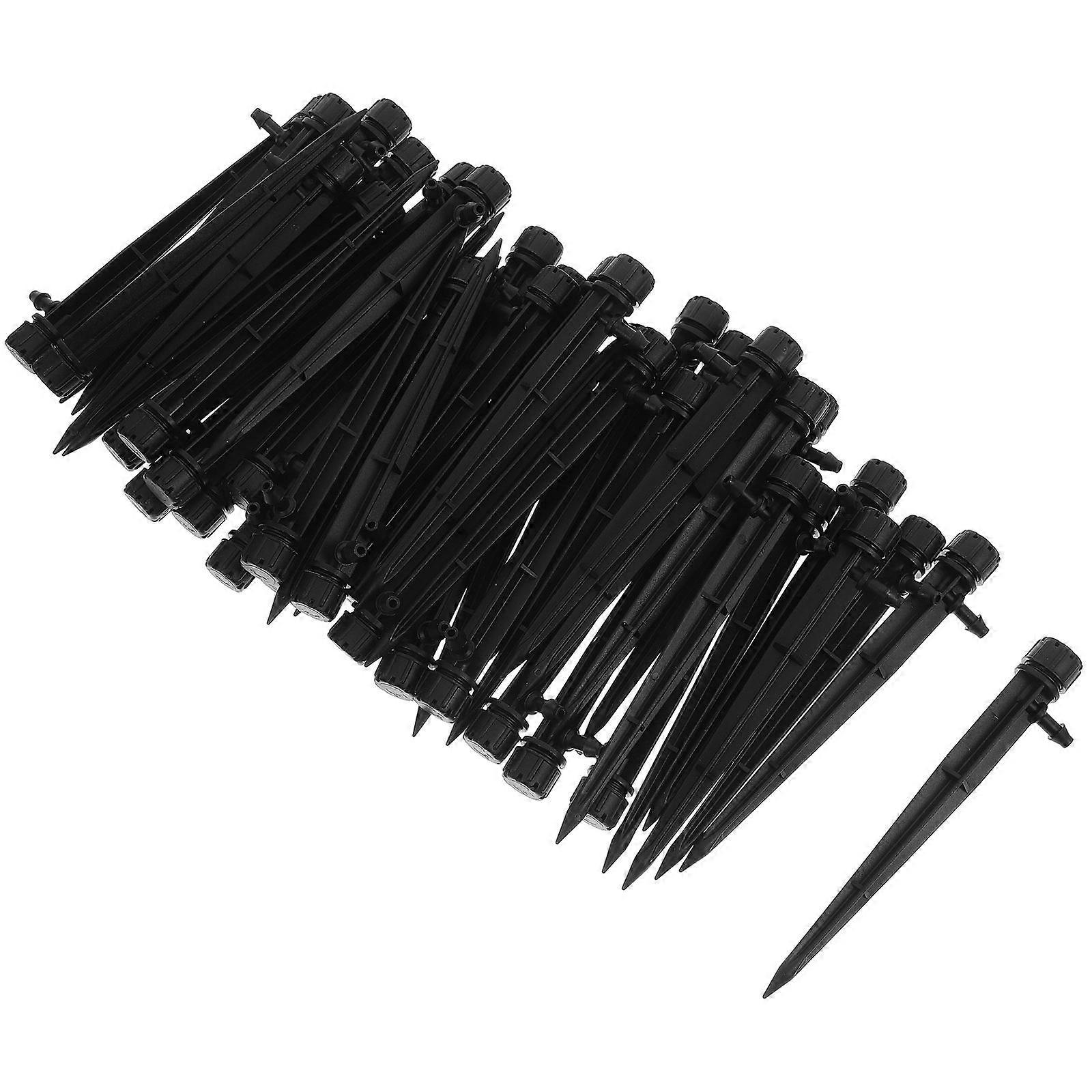Drip Irrigation Stakes with Durable POM Material for Even Water Distribution 50pcs Black