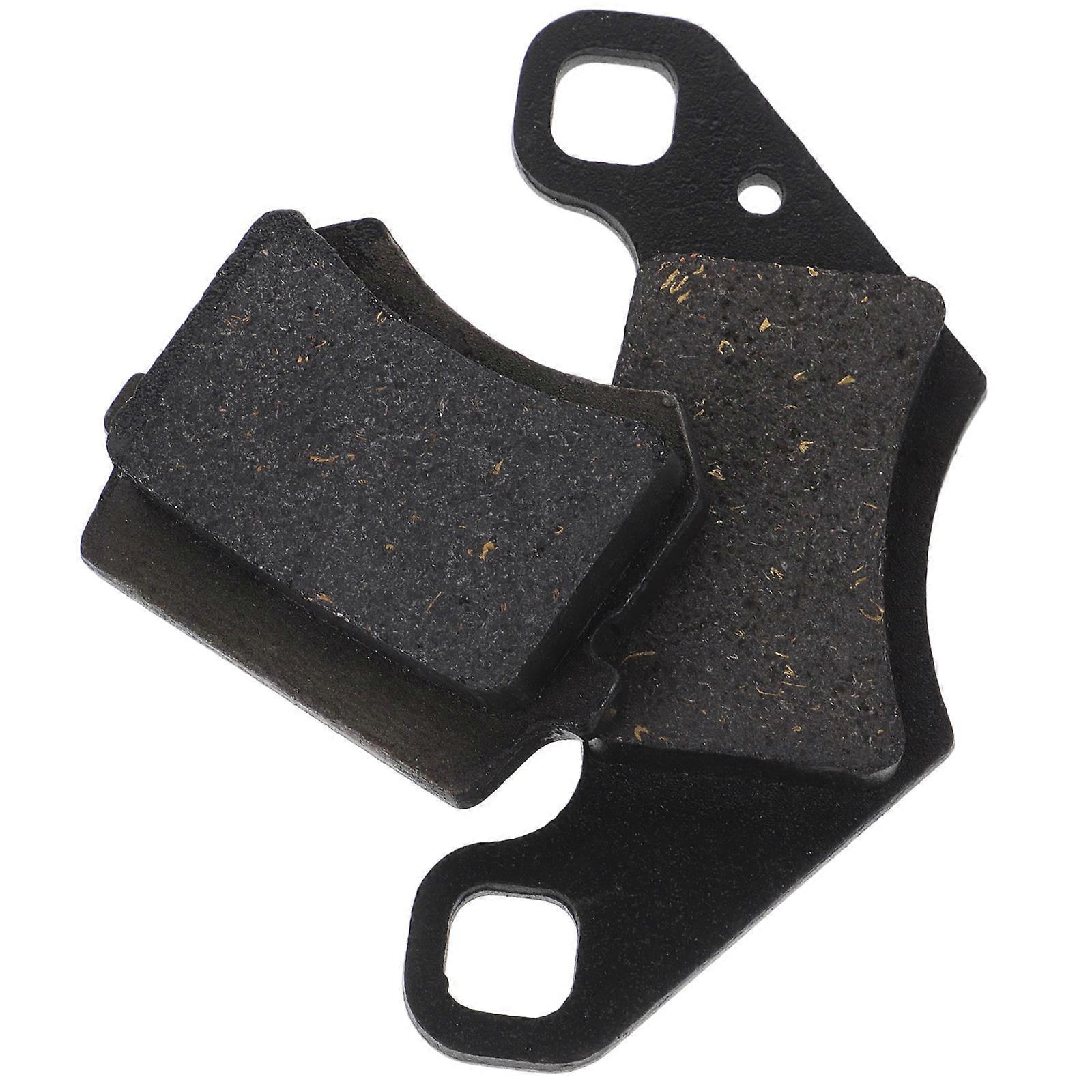Motorcycle Brake Pads Set Front and Rear Disc Iron Black for Braking Performance 2pcs