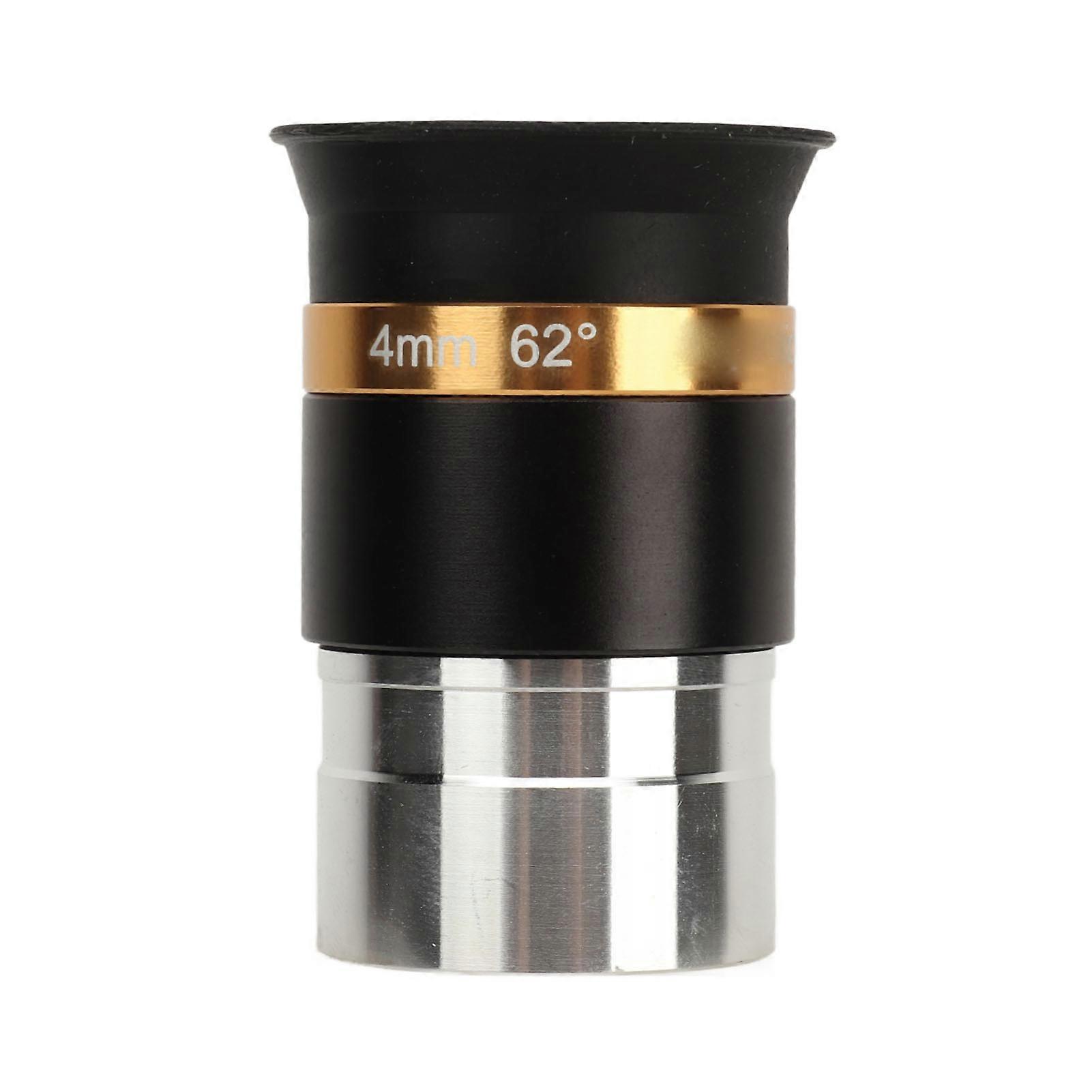 62° Wide Angle Aspheric Eyepiece 4mm Focal Length Clear Image 1.25 Inch Aspheric Telescope Eyepiece for Bright Object Observation