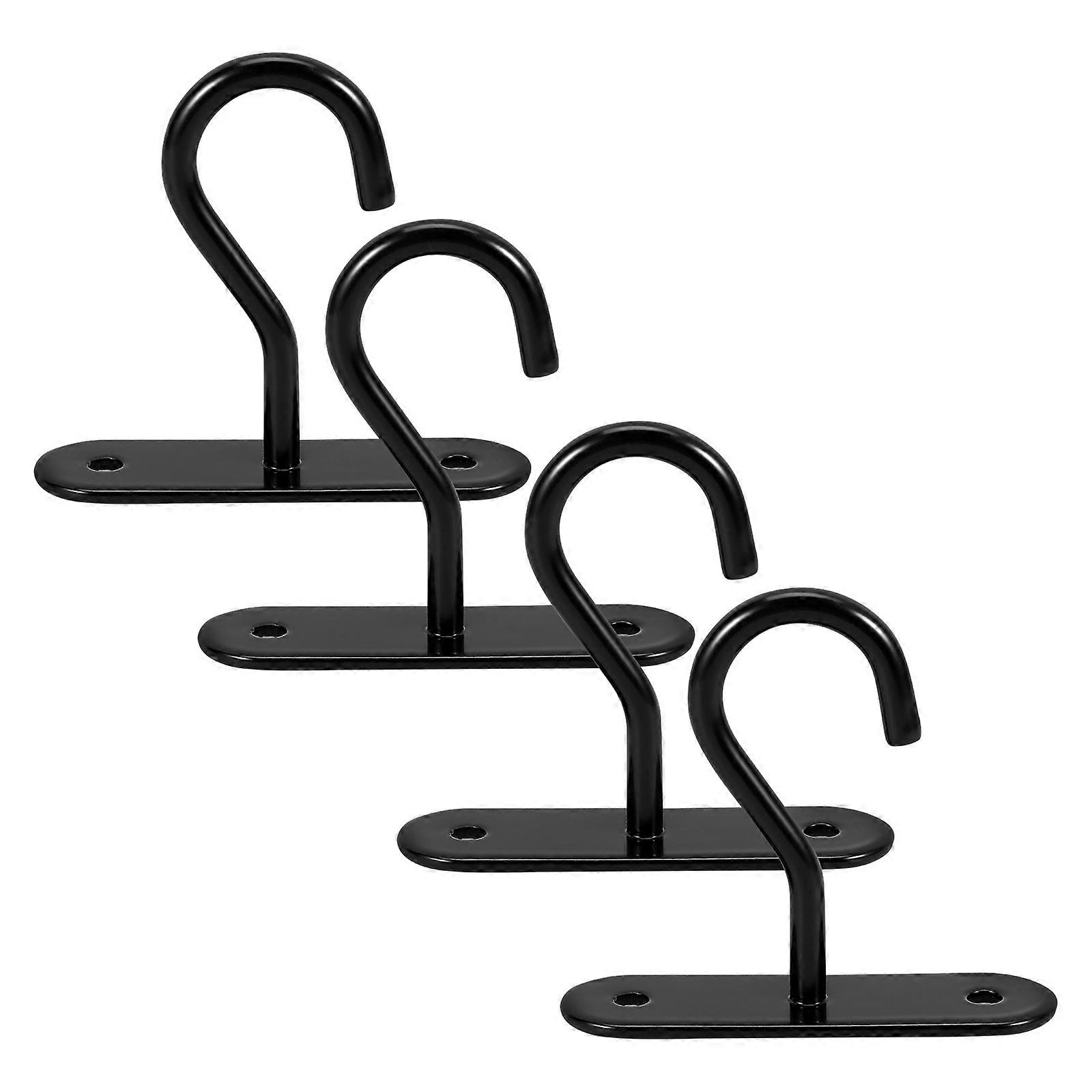4 Sets Durable Ceiling Hooks for Hanging Plants, Lanterns, and Wind Chimes – Easy Installation with Screws