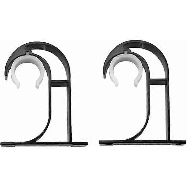 2 curtain rod brackets, wall-mounted ceiling mounts