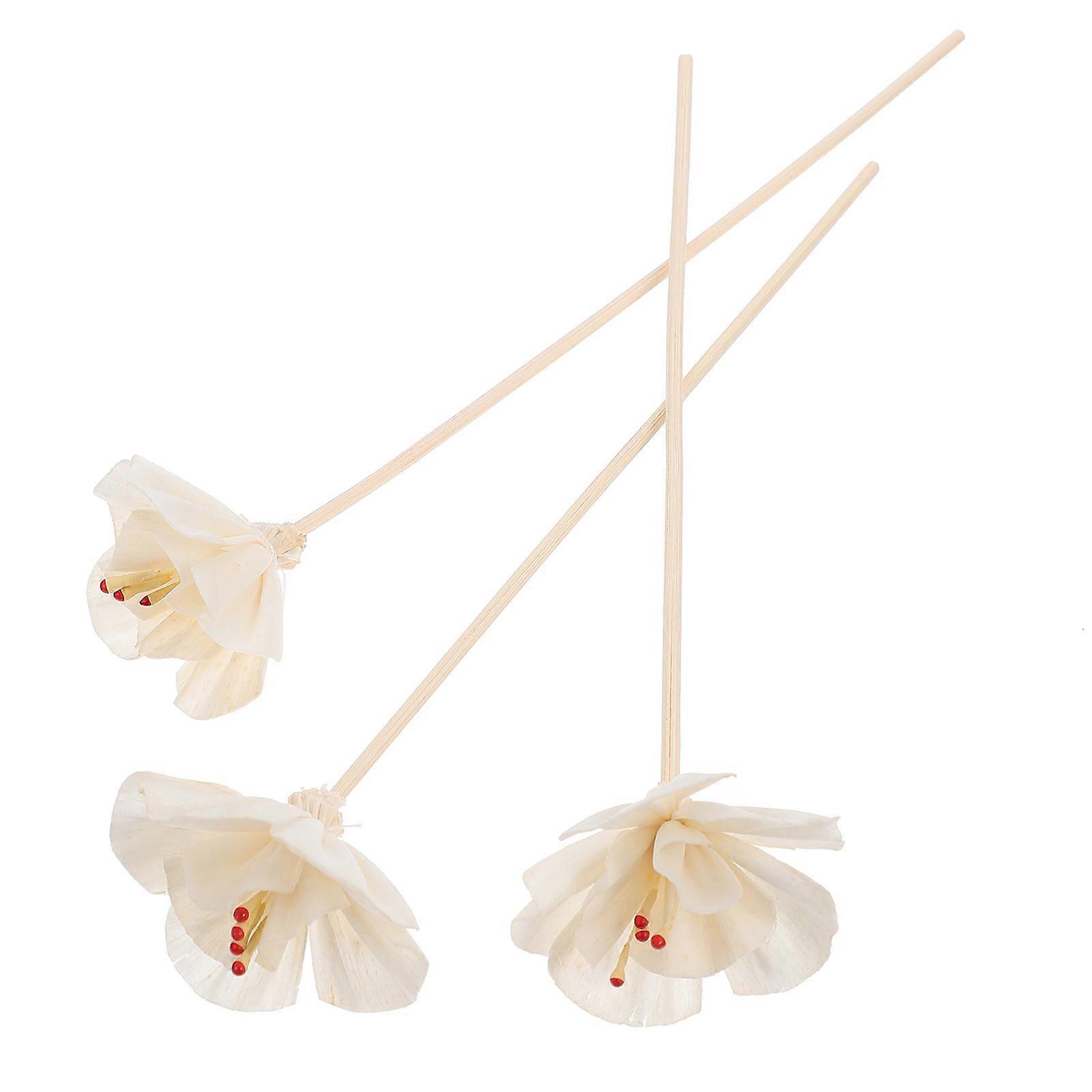 3 Pcs White Synthetic Material Aroma Diffuser for Decoration Use Essential Oil Stick Supplies
