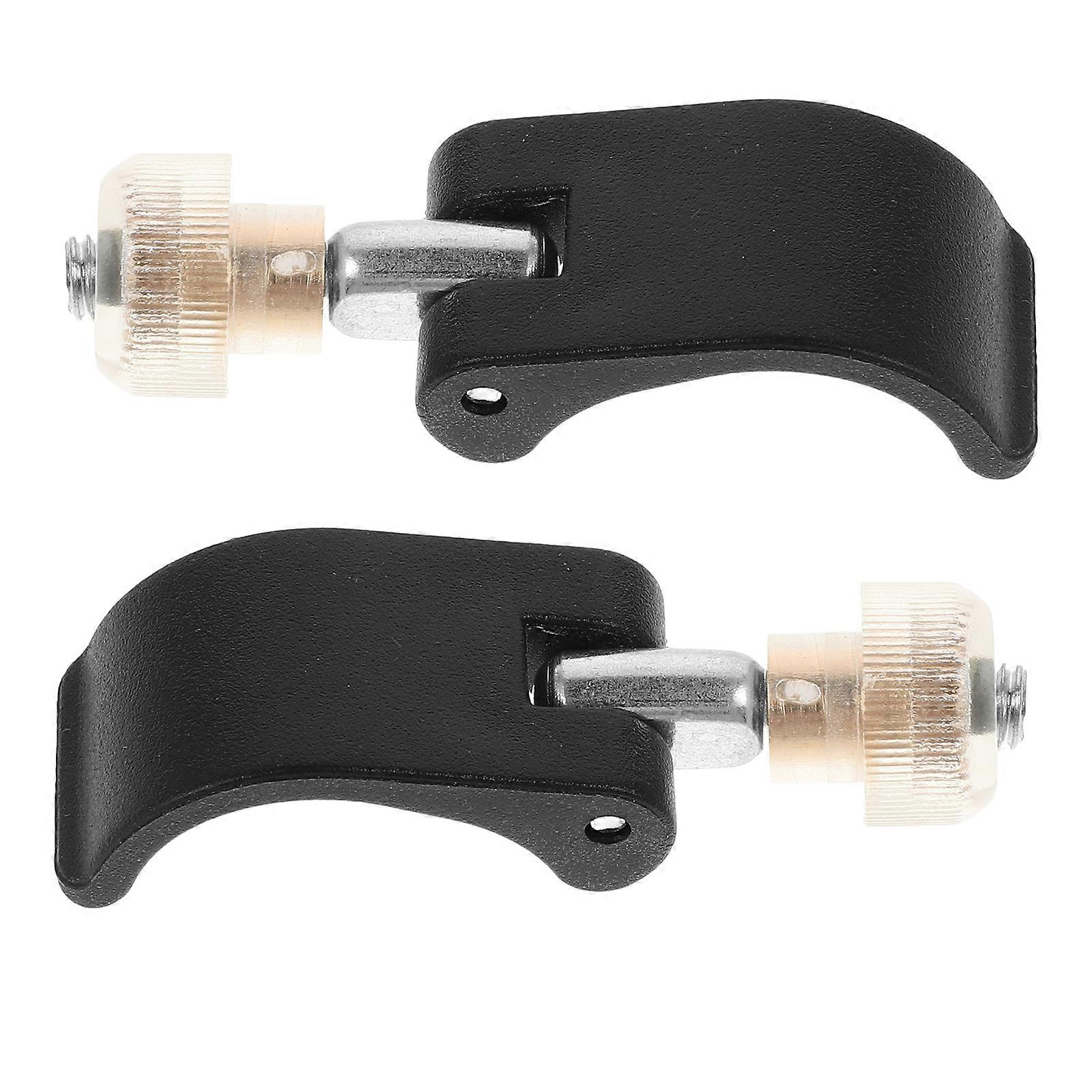 Hiking Pole Lock Nuts Anti-Loosening Durable Replacement Rubber Tips For Most Standard Walking Sticks Mountaineering Black 5.30X1.70X1.20CM 2Pcs