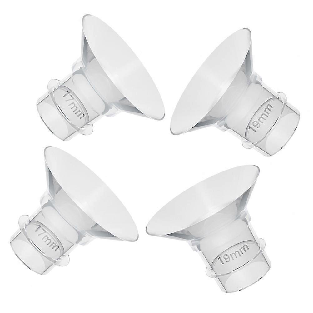 4Pcs Washable Silicone Flange Inserts For Breast Pump Maternity Care Cylindrical Design Suitable For Women