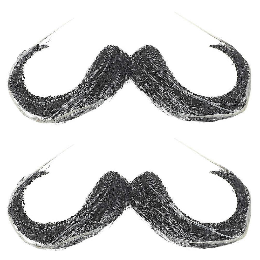 Fake Mustache Simulated Beard for Party Decoration 2Pcs Fabric Material